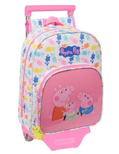 MOCH 185+CARRO 705 PEPPA PIG "BABY PIG" Mochilas Guarderí...