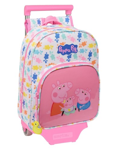 MOCH 185+CARRO 705 PEPPA PIG "BABY PIG" Mochilas Guarderí...