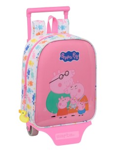 MOCH 232+CARRO 805 PEPPA PIG "BABY PIG" Mochilas Guarderí...