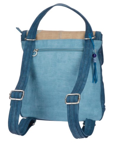 5562161 MOCHILA-BANDOLERA. CATALINA FAISAN AZUL