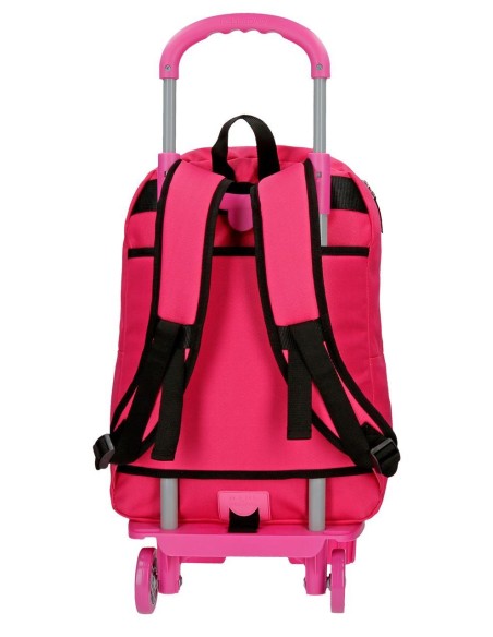 45323N1 MOCHILA ADAP. 42CM. + PORTATODO. C/CARRO. MAUI FUCSI