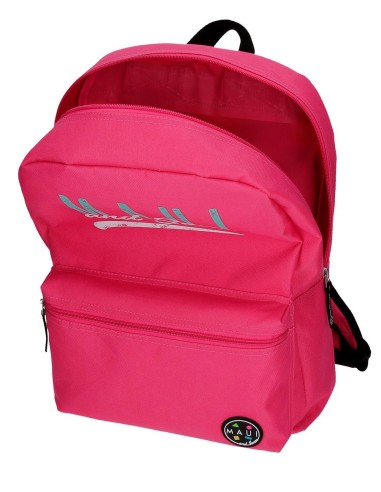 45323N1 MOCHILA ADAP. 42CM. + PORTATODO. C/CARRO. MAUI FUCSI