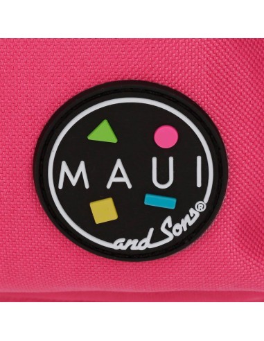 45323N1 MOCHILA ADAP. 42CM. + PORTATODO. C/CARRO. MAUI FUCSI
