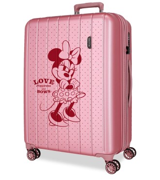 3519244 TROLLEY ABS 65CM. C/EXP. 4R. MINNIE LOVE ROSA