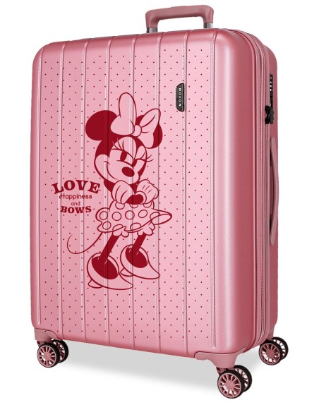 3519244 TROLLEY ABS 65CM. C/EXP. 4R. MINNIE LOVE ROSA