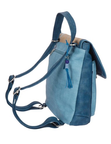 5562161 MOCHILA-BANDOLERA. CATALINA FAISAN AZUL