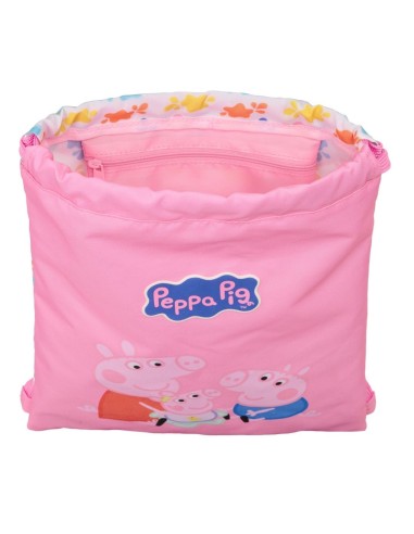 SACO PLANO JUNIOR PEPPA PIG "BABY PIG" Mochilas Saco Gym ...