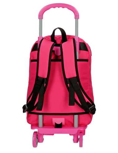 45323N1 MOCHILA ADAP. 42CM. + PORTATODO. C/CARRO. MAUI FUCSI