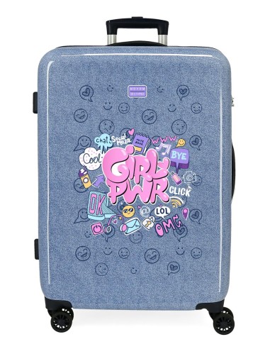 3071241 TROLLEY ABS 68CM. 4R. MOVOM POWER GIRL DENIM