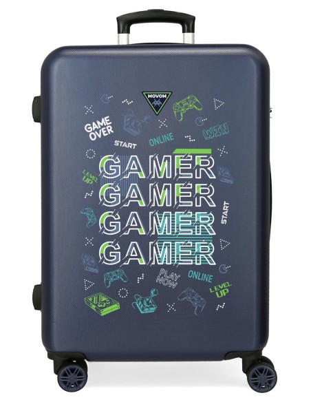 3091241 TROLLEY ABS 68CM. C/EXP. 4R. MOVOM GAME OVER MARINO