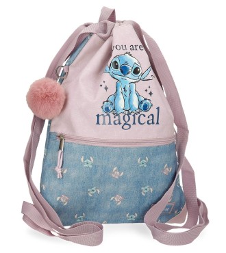 3853821 GYM SAC C/CREM. STITCH YOU ARE MAGICAL