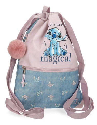 3853821 GYM SAC C/CREM. STITCH YOU ARE MAGICAL