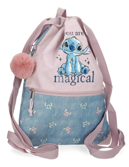3853821 GYM SAC C/CREM. STITCH YOU ARE MAGICAL