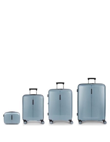 Set 3 Maletas C22-M-L + Neceser Gabol Brooklyn Azul Claro
