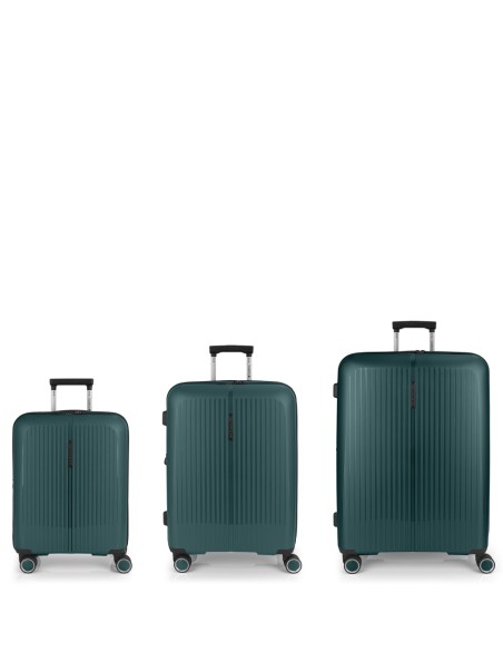 Set 3 Maletas C22-M-L Gabol Brooklyn Verde Oscuro