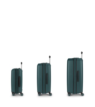 Set 3 Maletas C22-M-L Gabol Brooklyn Verde Oscuro 2