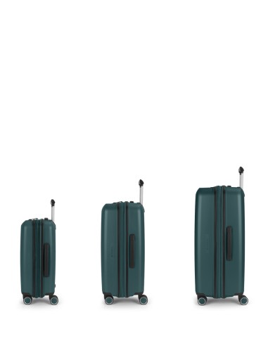 Set 3 Maletas C22-M-L Gabol Brooklyn Verde Oscuro