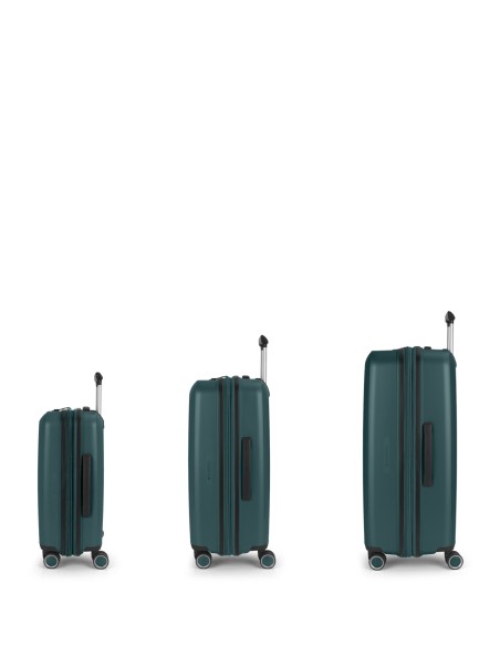 Set 3 Maletas C22-M-L Gabol Brooklyn Verde Oscuro