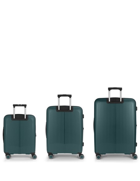 Set 3 Maletas C22-M-L Gabol Brooklyn Verde Oscuro