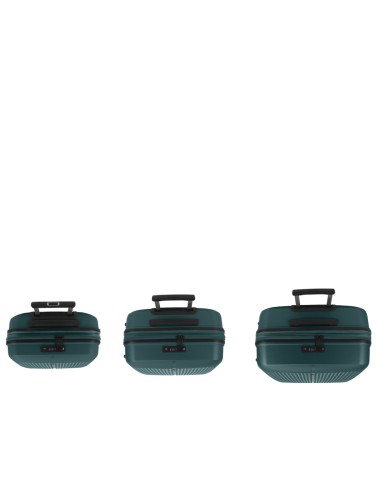 Set 3 Maletas C22-M-L Gabol Brooklyn Verde Oscuro