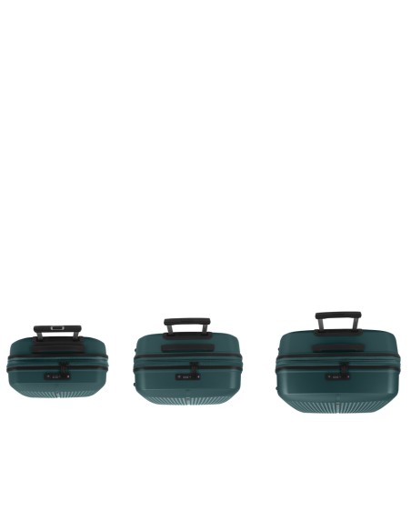 Set 3 Maletas C22-M-L Gabol Brooklyn Verde Oscuro