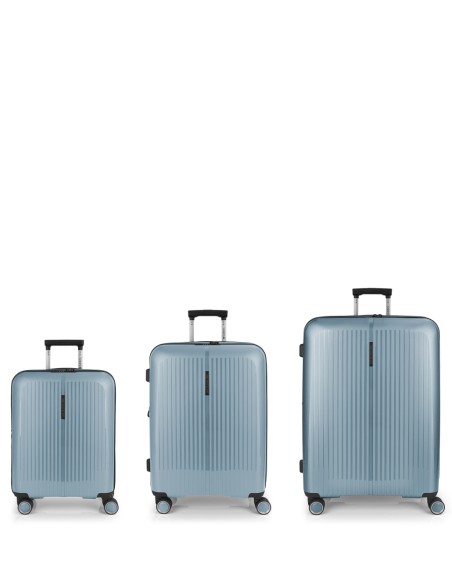 Set 3 Maletas C22-M-L Gabol Brooklyn Azul Claro