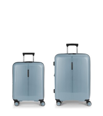 Set 2 Maletas C22-M  Gabol Brooklyn Azul Claro