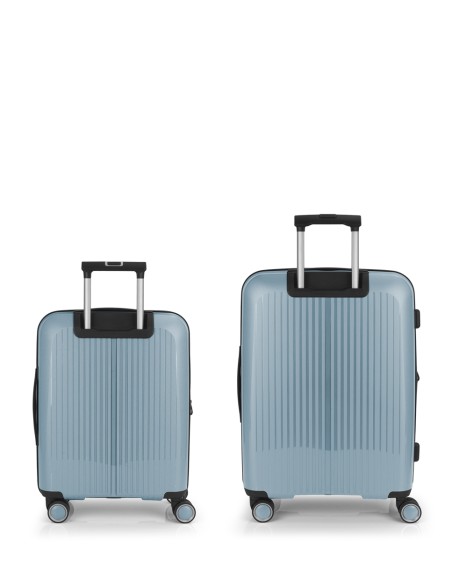 Set 2 Maletas C22-M  Gabol Brooklyn Azul Claro