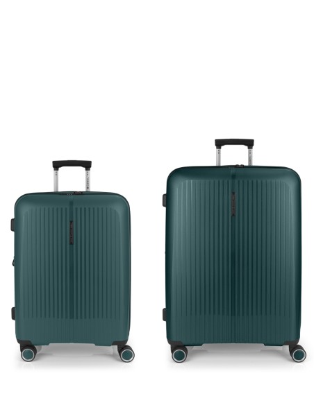 Set 2 Maletas M-L Gabol Brooklyn Verde Oscuro
