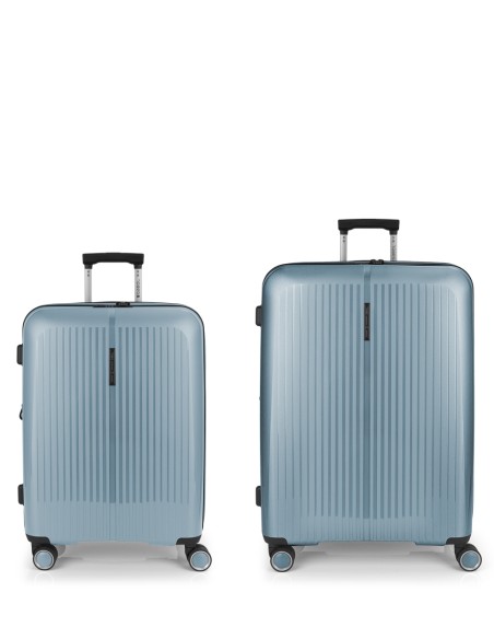 Set 2 Maletas M-L Gabol Brooklyn Azul Claro