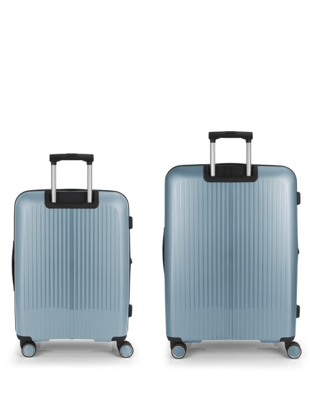 Set 2 Maletas M-L Gabol Brooklyn Azul Claro