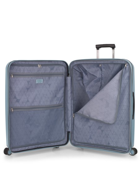 Maleta Trolley Grande Gabol Brooklyn Azul Claro