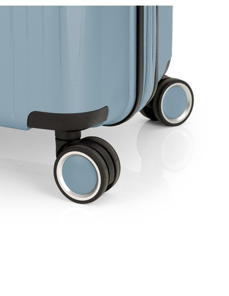 Maleta Trolley Grande Gabol Brooklyn Azul Claro