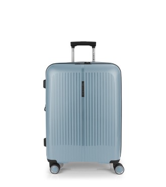 Maleta Trolley Mediano Gabol Brooklyn Azul Claro