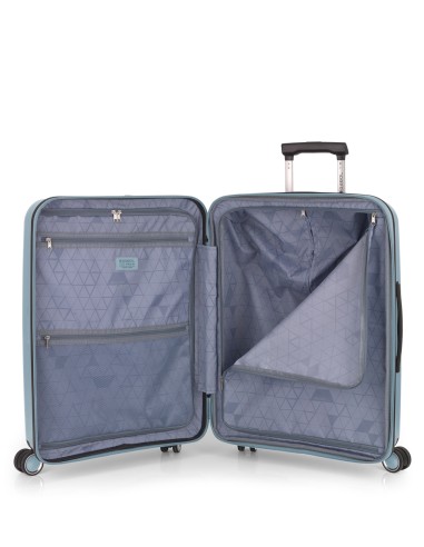 Maleta Trolley Mediano Gabol Brooklyn Azul Claro