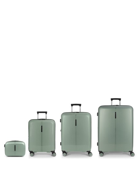 Set 3 Maletas C22-M-L + Neceser Gabol Brooklyn Verde