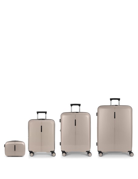 Set 3 Maletas C22-M-L + Neceser Gabol Brooklyn Beige