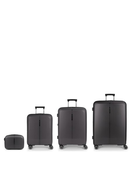 Set 3 Maletas C22-M-L + Neceser Gabol Brooklyn Gris