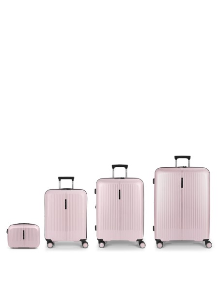 Set 3 Maletas C22-M-L + Neceser Gabol Brooklyn Rosa