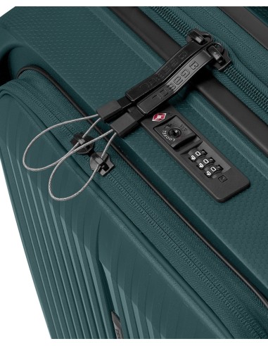 Maleta Trolley Cabina C/Bolsillo Para Portátil Gabol Brooklyn Verde Oscuro