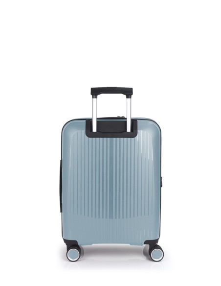 Maleta Trolley Cabina C/Bolsillo Para Portátil Gabol Brooklyn  Azul Claro