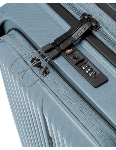 Maleta Trolley Cabina C/Bolsillo Para Portátil Gabol Brooklyn  Azul Claro