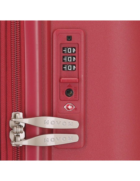 5328623 TROLLEY PP 55CM. C/EXP. 4R. MOVOM INARI ROJO