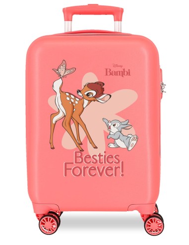 4211327 TROLLEY ABS 50CM. 4R. BESTIES FOREVER BAMBI CORAL