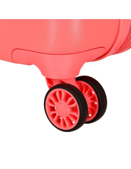 4211327 TROLLEY ABS 50CM. 4R. BESTIES FOREVER BAMBI CORAL