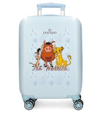 4761322 TROLLEY ABS 50CM. 4R. SIMBA AND FRIENDS AZUL CLARO