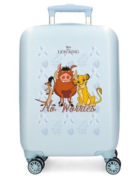 4761322 TROLLEY ABS 50CM. 4R. SIMBA AND FRIENDS AZUL CLARO