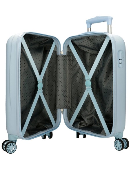 4761322 TROLLEY ABS 50CM. 4R. SIMBA AND FRIENDS AZUL CLARO