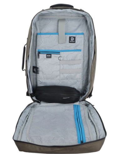 Mochila - Maleta de Viaje Discovery Andes - Portátil 17'' Kaki