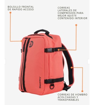Mochila de Cabina Andes - Portátil 15'' Coral 2